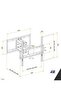 TV Wall Mount Swivelling/Tilting for 32-55 Inches Universal TV Bracket for Wall/TV 55 Inches - 2