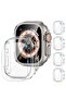 [4 Pack] Apple Watch Ultra 49mm Screen Protector & Case, Anti-Fog Tempered Glass