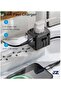 3 USB + 1 USB-C Port Universal Travel Adapter – Worldwide Compatibility, Fast Charging, Compact & Portable (Black) - 2