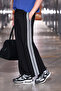 Beziers men's organic cotton contrast trim regular fit black sweatpants - 5