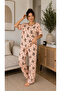 Women's Pajama Set Short Sleeve Embroidered - 2