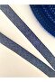 10 Meters, Width 1.5 Cm, Navy Blue Striped Quality Multi-Purpose Ribbon, Bias Tape, Sewing Tape, Textile Ribbon - 6