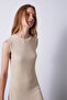 Women's Knitwear Dress Ham Ecru - 3