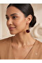 26Clk146 - Burgundy Cherry Earrings
