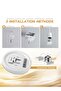 24W Round Crystal LED Ceiling Light, 18cm Flush Mount Lamp, 3-Color Temperature, Flicker-Free - 6