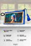 Multi-Purpose Famous Painting Printed Mini Makeup Bag – Tassel Art-Themed Handbag, Frida Kahlo, Mini Lisa, and Van Gogh Pen Holder Wallet - 3