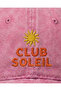 ''Club Soleil'' Embroidered Washed Hat /''Sun Club'' Embroidered Washed Baseball Cap - 3