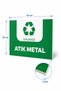 "Atik Metal" Warning Sign 25X35 cm – Foil Printing on 3mm Forex |   Double-Sided Tape |   Recycling Sign - 3