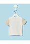 Infant Boys Ivory And Beige Raglan Tshirt - 4
