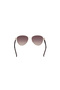 Shiny Pale Gold Uv400 Metal Unisex Sunglasses - 4