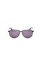 Shiny Black Uv400 Metal Male Sunglasses - 2