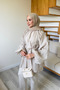 Women's Molly Nelly Balloon Sleeve Lace-Up Long Blouse - 4