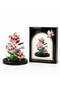 3D Magnolia Mini Block Flower Building Kit – Decorative Potted Flower Assembly Model – Collectible and Hobby Building Toy - 3