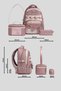 Vb 12041-12042-12043-12045-12046 Set of 3 Children's Primary School Middle School Bags with Pen Holder and Lunch Bag - 8