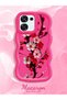 Oppo F31 5g Compatible Case Camera Protector Red Silicone Couple Phone Case Floral Pattern - 2