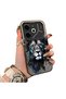 Tecno Pova 6 Compatible Silicone Edge Hard Back Case Couple Phone Case Lion Pattern