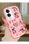 Vivo Y19S Compatible Case Camera Protector Pink Silicone Couple Phone Case Heart Pattern