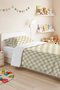 Checkered Yellow Young Room Single Pique Set-Plaid Mackenzie White 160X220Cm Quilted Bedspread - 4