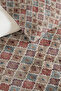 Bohemian Geometric Beige Single Pique Set - Blue Dried Rose Authentic Summer Bedspread 160X220 cm - 3
