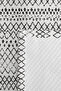 Black Geometric Youth Room Single Pique Set - Modern Ethnic 160X220 cm Quilted Bedspread - 7