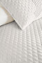 Yellow Geometric Modern Young Room Single Pique Set - Anthracite 160X220 cm Quilted Bedspread - 3