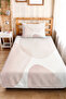 Geometric Powder Young Room Single Pique Set - Modern Beige 160X220 cm Quilted Bedspread - 4
