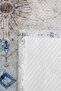 Blue Ethnic Modern Young Room Single Pique Set-Beige Geometric 160X220 cm Quilted Bedspread - 7