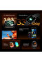 ساعة نوفا 2N بشاشة AMOLED مقاس 1.93 بوصة وواجهة ملونة - أسود - 2