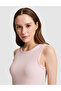Light Pink Slim Fit Knitted Blouse 50324123-Vr078 - 2