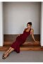 Fit Cut Halter Neck Maxi Dress