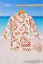Boy's Long Sleeve Back Zipper Shorts Jumpsuit Swimsuit and Cap Set - 5