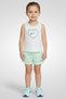 Toddlers Girl 2 Pieces Sleeveless T-Shirt And Shorts Set, Multicolor