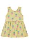 Ananas Empirme 6-18 Months Dress - Yellow