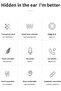True Wireless Bluetooth Earbuds, Noise Cancelling, Sweat Proof, Built-in Microphone, LED Display, Compatible with All Mobiles, Black - 2