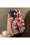 Oppo A5 Pro 5g Compatible Silicone Edge Hard Back Case Couple Phone Case with Floral Pattern - 3
