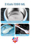 2 Layers 1280 ml Leakproof 304 Stainless Steel Bento Lunch Box New Generation Lunch Box Ff12167 - 5