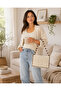 Handmade Plush Women's Bag |   Wooden Bead Hanger |   100% Handmade |   Stylish Shoulder & Hand Bag - 6