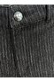 Plus Size Zippered Striped Lycra Knitted Women's Trousers - 3