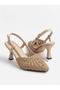 Sozy Women's Mink Knitted Casual Classic Heeled Shoes - 2