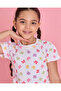 Girls White Butterfly Print T Shirt - 4