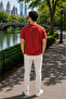 Men's Printed Crew Neck Tile Print Loose T-Shirt - 5