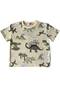 Boys' Shorts Suit 100% Cotton Single Jersey Fabric Dinosaur Mountain Pattern Short Sleeves Crewneck - 3
