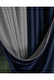 Ametist Blackout Navy Blue Background Curtain 160X250 1X2 Pile - 4