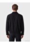 Southblue Navy Blue Standard Fit Shirt Collar Men's Jacket - 4