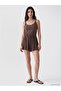 Lcw Vision Brown Drawstring Modal Blend Women's Undershirt - 2