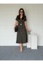 Gold Buckle Midiboy Modal Dress - 5
