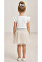 Girl's Stone Printed Ruffle T-Shirt and Glitter Tutu Skirt 2-Piece Set - 2