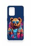 Oppo-A74 Compatible Bear Patterned Silicone Case with Glasses - 2