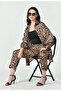 Japanese Satin Leopard Print Co-Ord Set – Elegant Modest Wear
