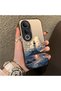 Vivo V50 Lite Compatible Silicone Edge Hard Back Case Couple Phone Case Tower Patterned - 3